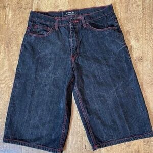 Refuse Men's Size 34 Black Denim Shorts